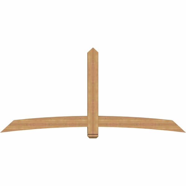 Ekena Millwork Bellingham Timber Gable Bracket, Western Red Cedar, 96"W x 44"H x 5 1/2"D x 5 1/2"F, 11/12 Pitch GBW096X44X0606BEL00SWR - main